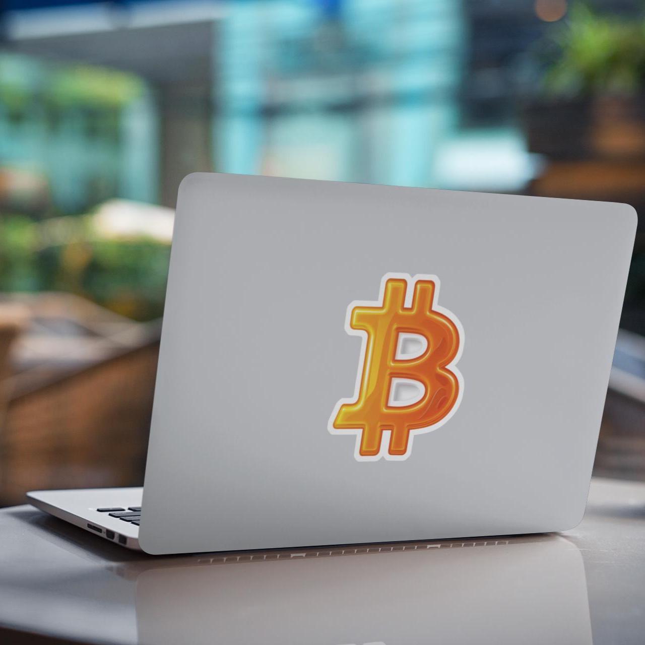 Glossy BTC Sticker