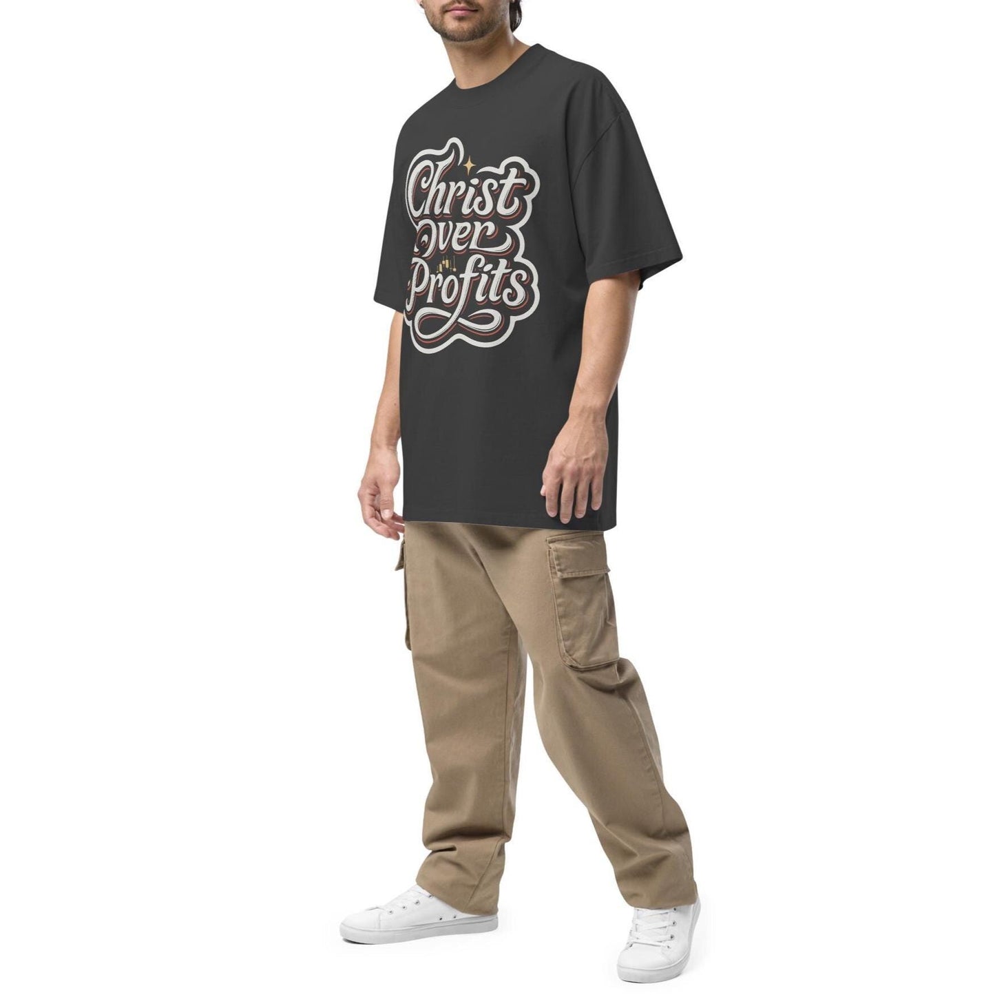 Oversized Christ Over Profits T-Shirt