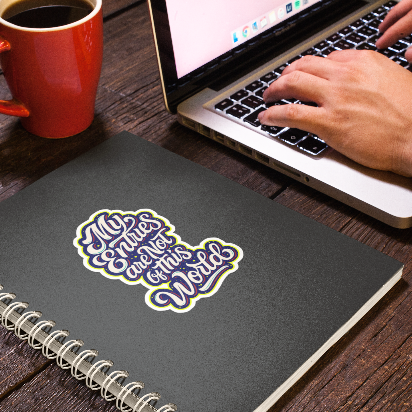 My Entries Are Not of This World Sticker