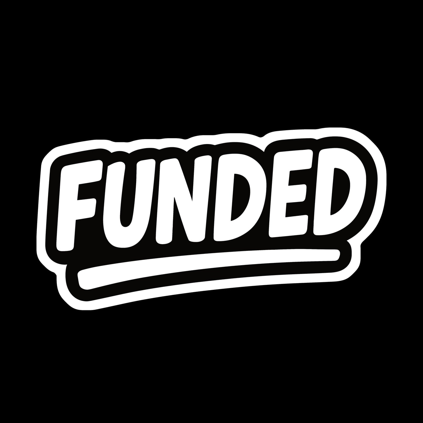 Funded Sticker