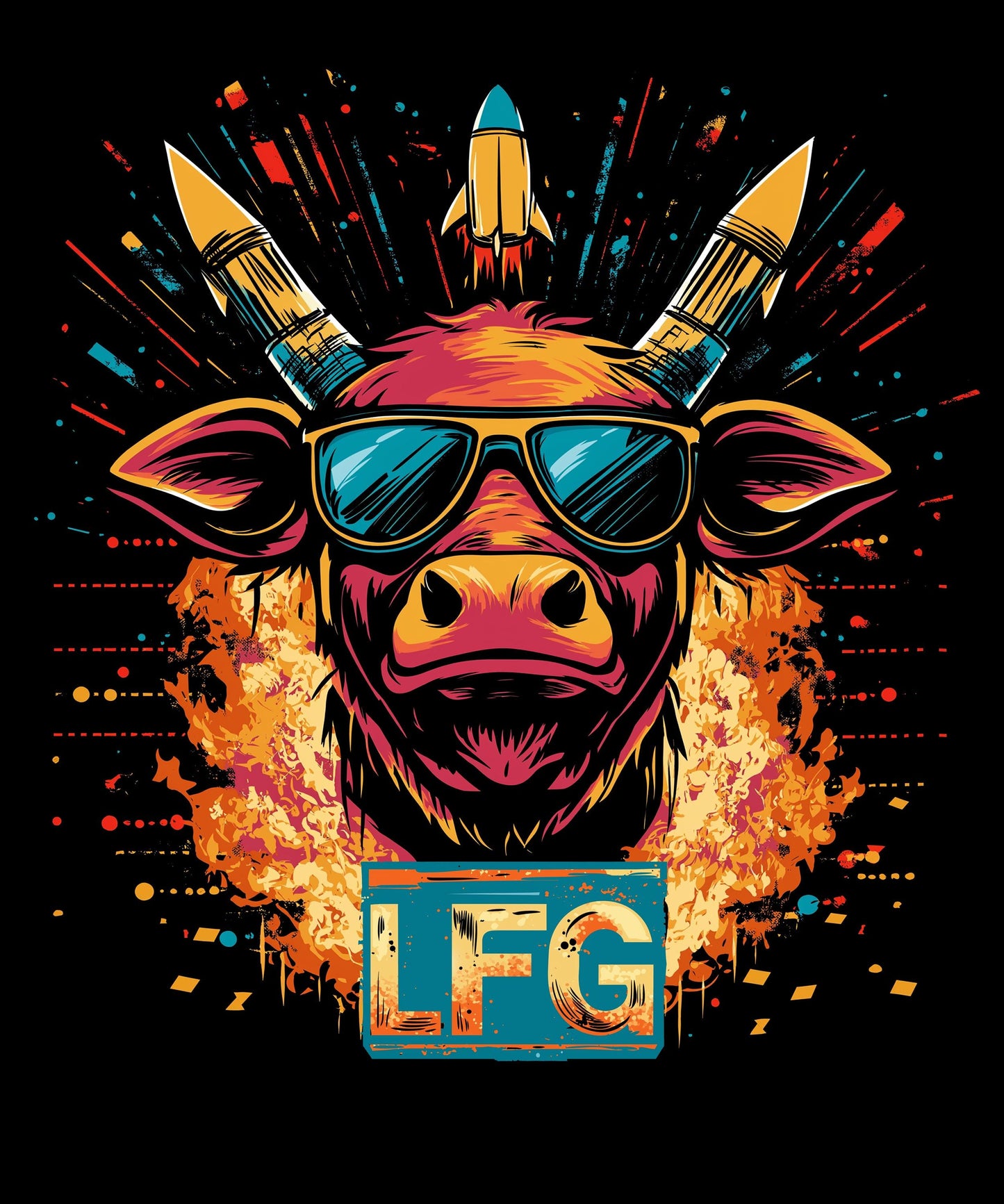 LFG Bull Rocket T-Shirt