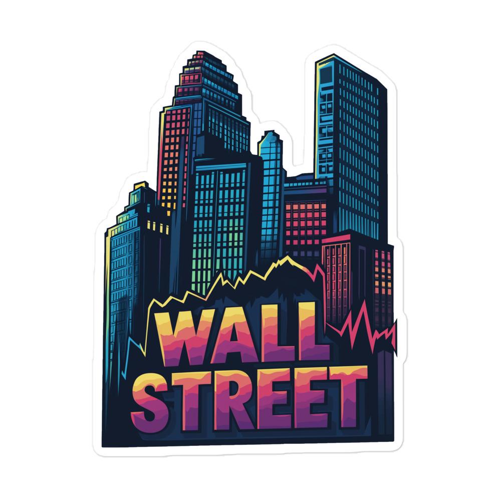 Wall Street Skyline Sticker