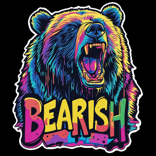 Graffiti Bearish Sticker