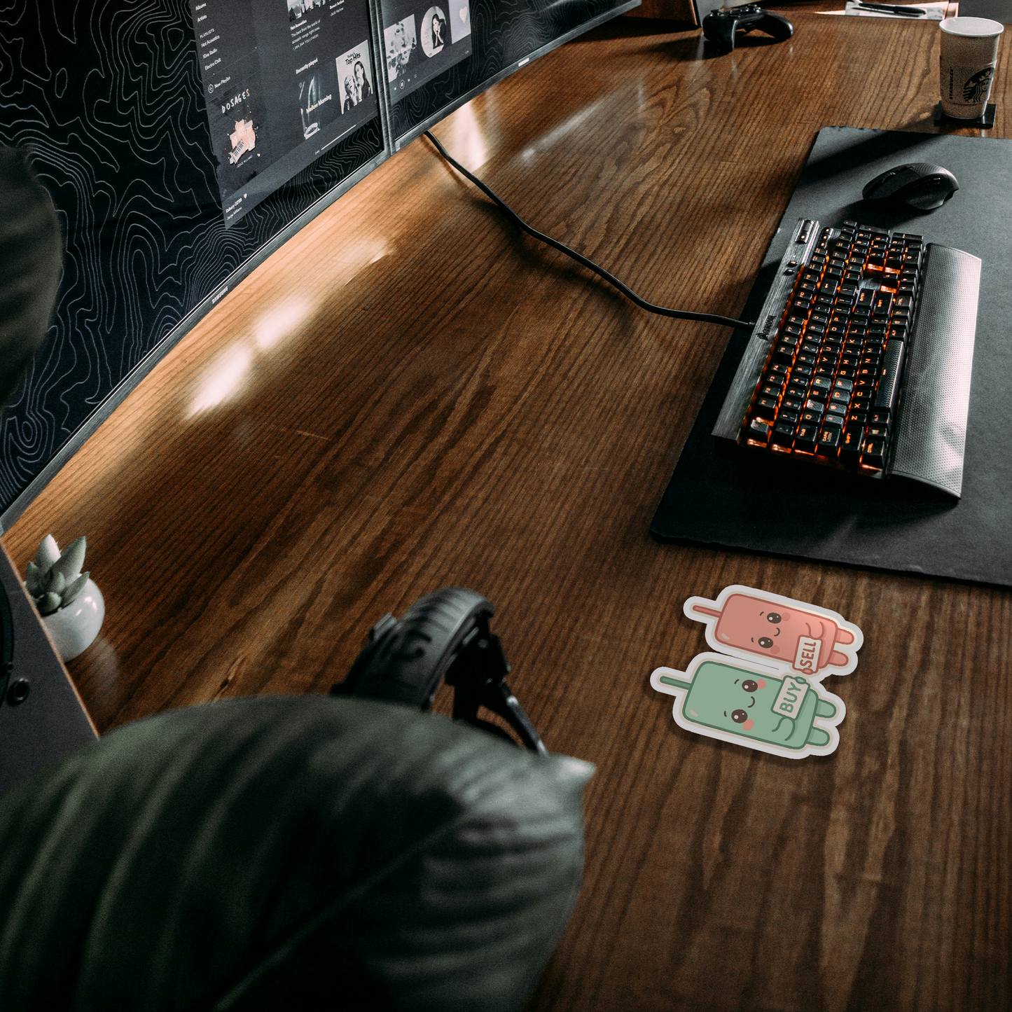 Buy/Sell Candlestick Buddies Sticker