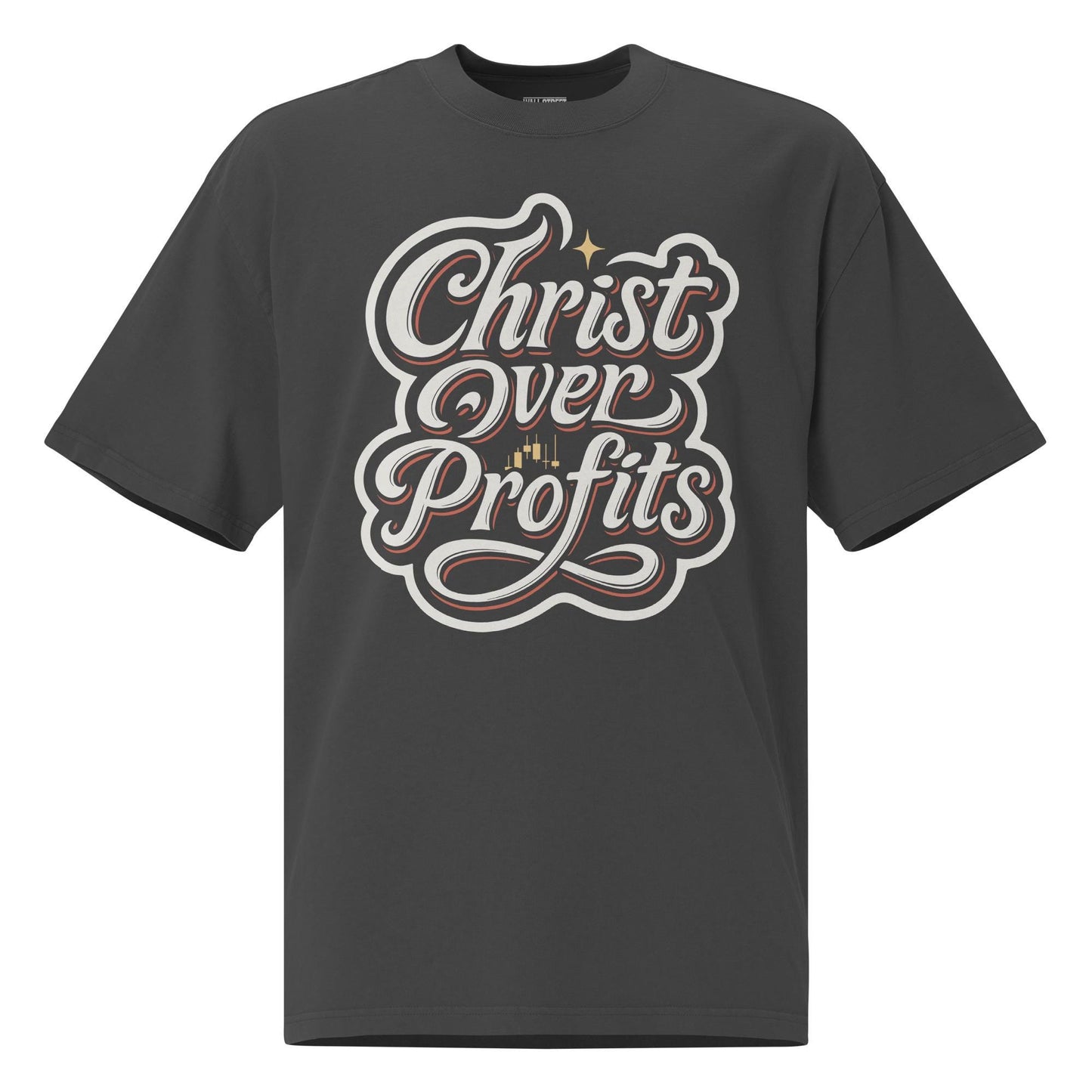 Oversized Christ Over Profits T-Shirt
