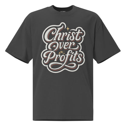 Oversized Christ Over Profits T-Shirt